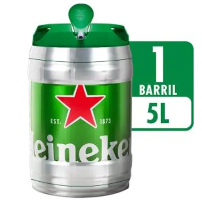 Cerveja HEINEKEN Barril 5 Litros por R$ 55