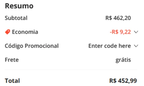 Imagem na descrição da promoção