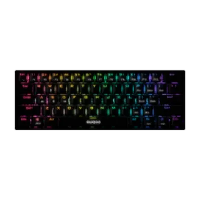 Teclado Gamer Mecânico Gamdias Hermes E3, RGB, Switch Red, Black, ANSI