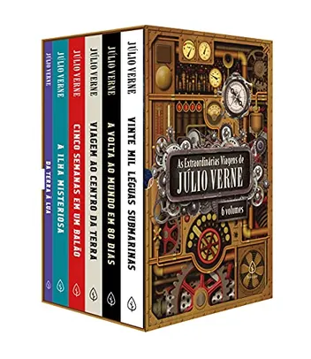 [Prime] As extraordinárias viagens de Júlio Verne - Box com 6 títulos | R$ 46