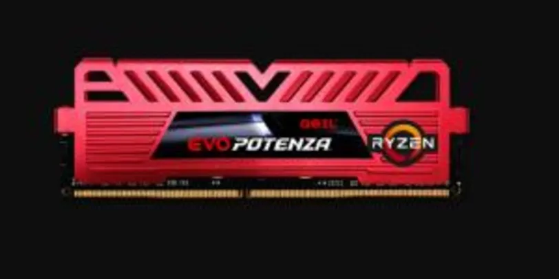 Memória DDR4 Geil Evo Potenza, 8GB 3000MHz, Red, GAPR48GB3000C16ASC