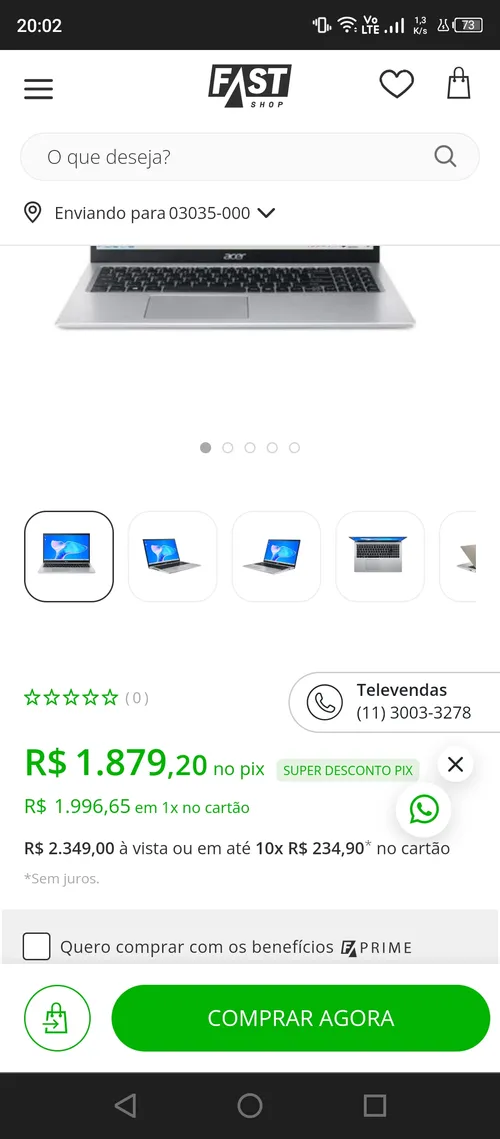 Imagem na descrição da promoção