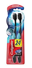 [RECORRÊNCIA] Escova Dental Colgate 360º Preto, Pacote com 2 unidades R$12