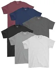 Kit 06 Camisetas Básicas Masculinas De Algodão Premium