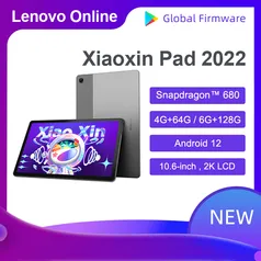 Tablet Lenovo Pad 2022 tela 2k 7700mAh 4g 64g