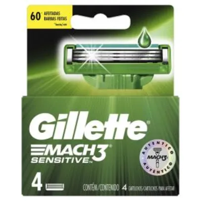 Saindo por R$ 20: Carga para aparelho de barbear Gillette mach3 4 unidades R$20 | Pelando