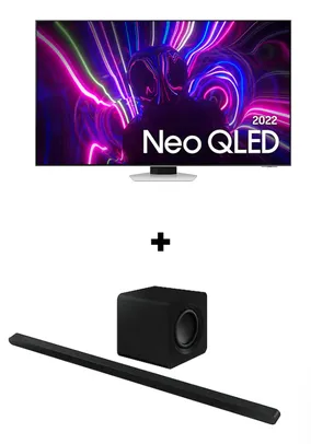 Combo Smart TV 85 polegadas Neo QLED 4K 85QN85B 2022 + Soundbar HW-S800B