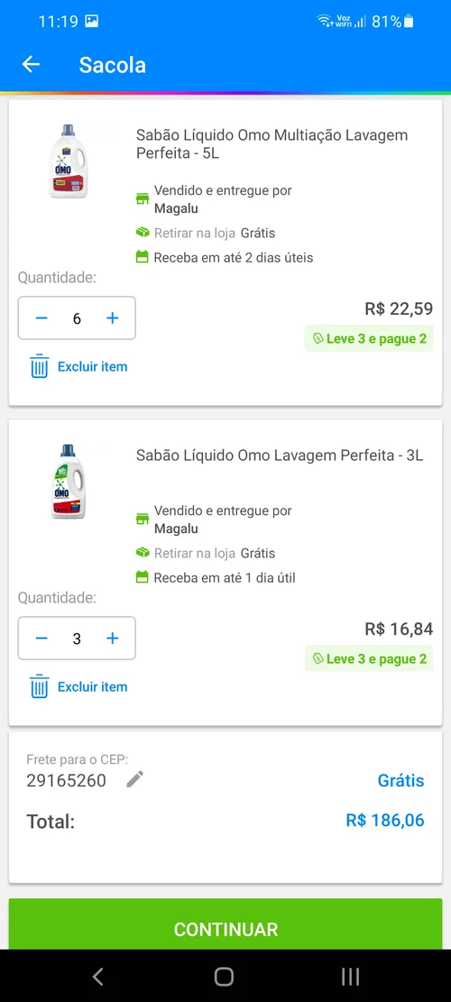 Imagem na descrição da promoção