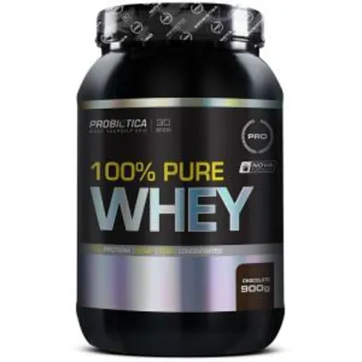 100% Pure Whey (900g) Sabor Chocolate - Probiotica | R$48