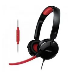 Headset Philips SHG7210 Preto/Vermelho R$75