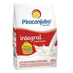 [Recorrência] Leite Pó Integral Instantâneo Piracanjuba Pouch 800g