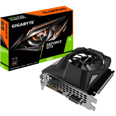 Placa de Vídeo Gigabyte GeForce GTX 1650 D6 OC, 4GB GDDR6, 128Bit, GV-N1656OC-4GD