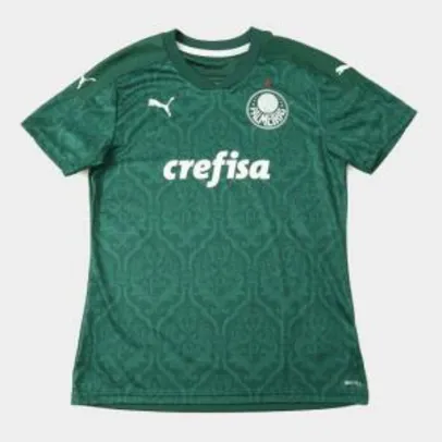 Camisa Palmeiras I 20/21 s/n° Torcedor Puma Feminina - Verde | R$128