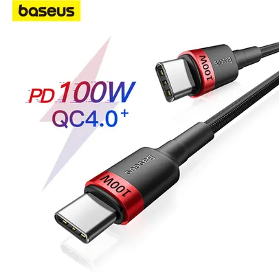 Baseus Usb C Para Usb Tipo C Cabo Para Macbook Pro Carga Rápida 3.0 100w Pd C