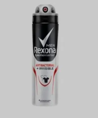 Desodorante Antitranspirante Rexona Antibacterial + Invisible Masculino 150ml | 9 unidades | R$54