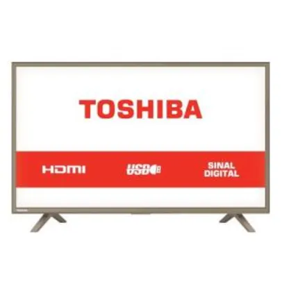 TV LED 32 Polegadas Semp Toshiba HD USB HDMI 32L1800 POR r$