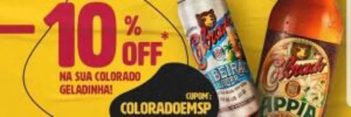 SOMENTE SP - ZE DELIVERY 10% Desconto na COLORADO