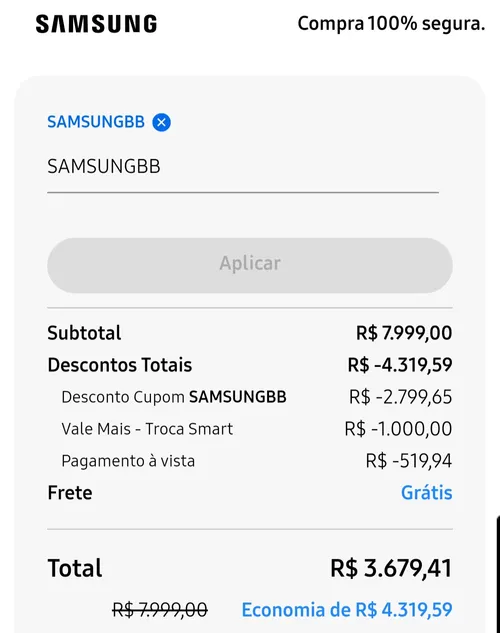 Imagem na descrição da promoção