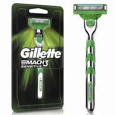 Aparelho de Barbear Gillette Mach3 Sensitive + 1 Carga