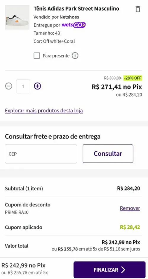 Imagem na descrição da promoção