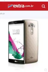 [Extra]Smartphone LG G4 Dual Chip H818P Dourado Tela 5.5", Android 5.0, 4G, Câmera 16MP R$ 1709