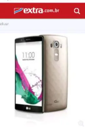 [Extra]Smartphone LG G4 Dual Chip H818P Dourado Tela 5.5", Android 5.0, 4G, Câmera 16MP R$ 1709
