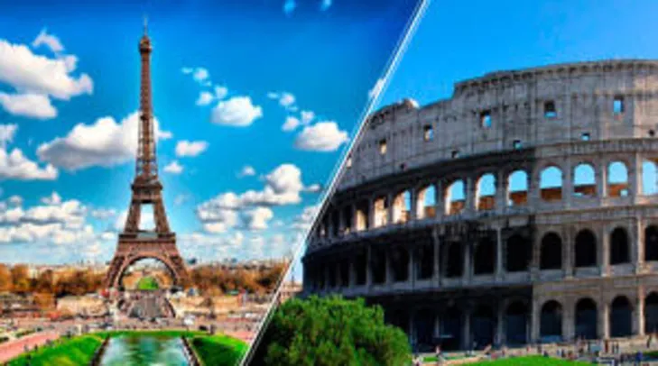 Pacote Roma e Paris: aéreo + hospedagem (8 diárias), a partir de R$3.300