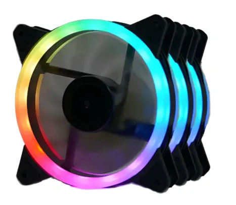 Kit Fan com 3 Unidades Redragon GC-F011, RGB, 120mm, Com Controladora, GC-F011