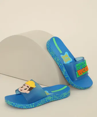 Chinelo Slide Infantil Ipanema Luccas Neto Azul [TAM 25]