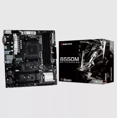 Placa Mãe Biostar B550MX/E PRO, Chipset B550, AMD AM4, mATX, DDR4 