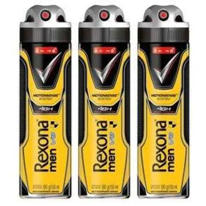 [Ponto Frio] Desodorante Rexona Men V8 Aerosol 100g - 3 Unidades - R$ 25,77