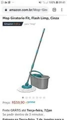 Prime Mop Giratorio Fit, Flash Limp, Cinza