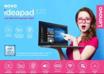 [Cartão Sub] Notebook Ideapad 320 15'' - i5 8ª geração, video dedicado 2gb - R$2517