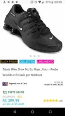 Nike Shox Nz Eu - Menor preço registrado