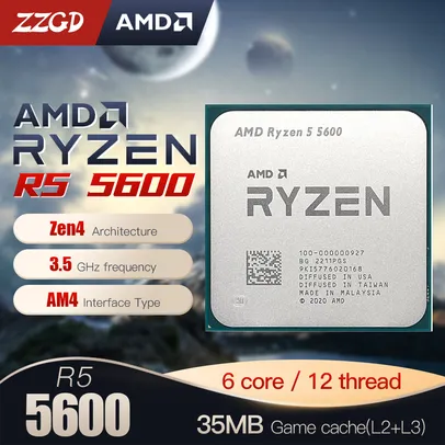 PROCESSADOR RYZEN 5 5600 NOVO