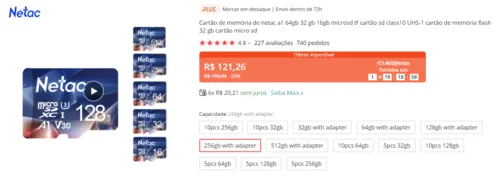 Imagem na descrição da promoção