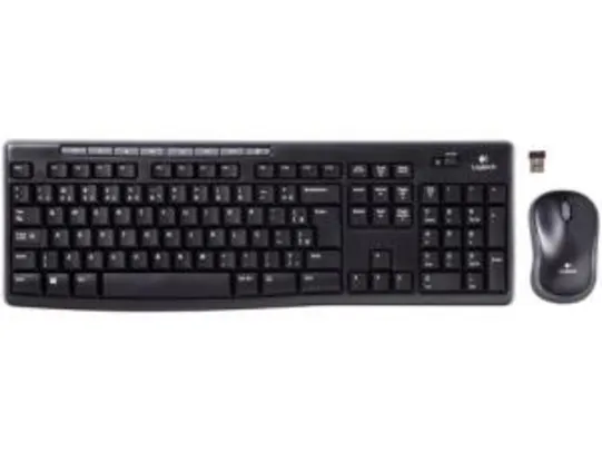 Kit Teclado e Mouse Sem Fio Logitech - MK270 | R$ 126