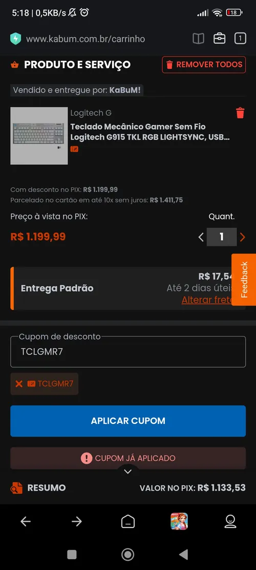 Imagen na descrição da promoção