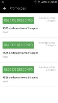 Cupom uber 25 reais em duas corridas