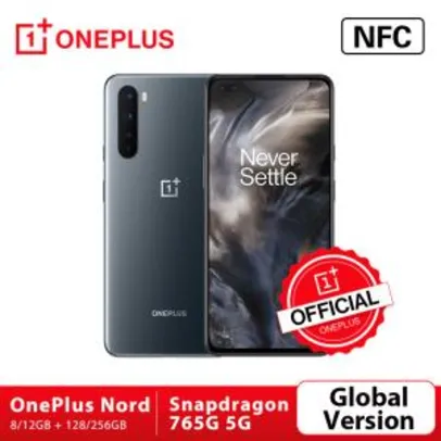 Smartphone Oneplus Nord 5G 8GB 128GB Snapdragon 765G 90hz R$2254