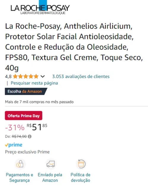 Imagem na descrição da promoção