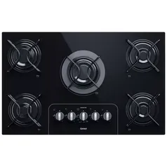 Cooktop a Gás 5 Bocas Consul Facilite, Mesa de Vidro - CD075AE