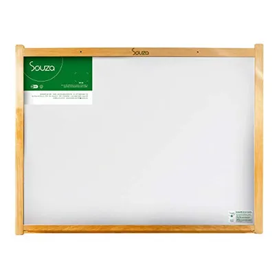 Quadro Branco Standard, Souza & Cia, 6152, Moldura de Madeira, 50x40