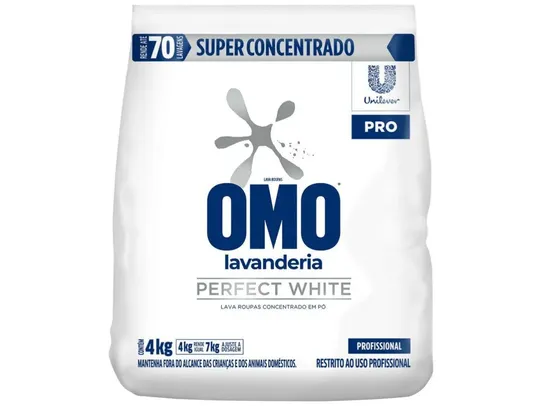 [R$45,96 Sam's Club Radial Leste]Lava Roupas em Pó Super Concentrado Perfect White Lavanderia Omo Pacote 4kg