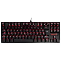 Teclado Mecânico Gamer Redragon Kumara K552, Switch Brown, Com Led, ABNT2, Black