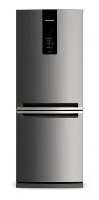 Geladeira Brastemp Frost Free 443L Cor Inox com Turbo Ice Inverse BRE57A 220V