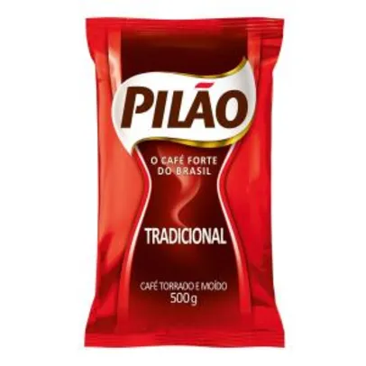 Café Pilão Torrado E Moído Tradicional Almofada 500g | R$8