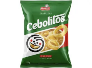 [CLIENTE OURO] LEVE 3 PAGUE 2 | Salgadinho assado Cebolitos 110g | R$ 3,72 CADA