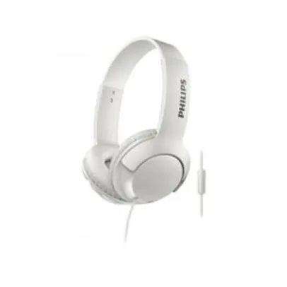 Headphone/Fone de Ouvido Philips Bass+ - Branco - R$75