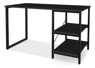 Escrivaninha Star Steel Mobile  Star mdf/aco de 120cm x 74cm x 45cm Preto